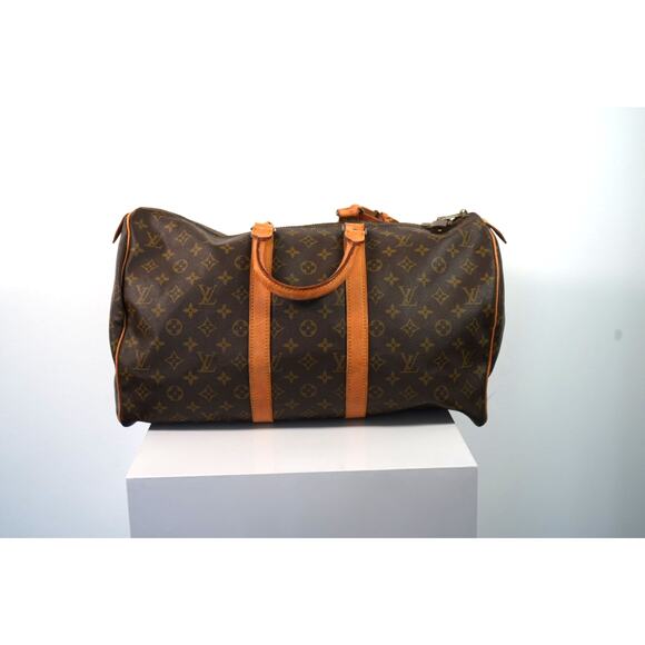 Louis Vuitton Boston Bag M41428 Keepall 45 Brown 941SA FREE COA - Picture 1 of 8